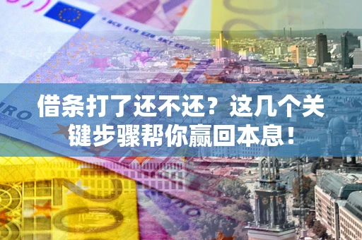 济南借条打了还不还？这几个关键步骤帮你赢回本息！