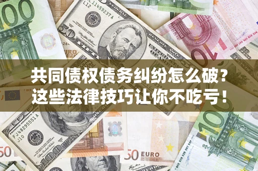 济南共同债权债务纠纷怎么破？这些法律技巧让你不吃亏！