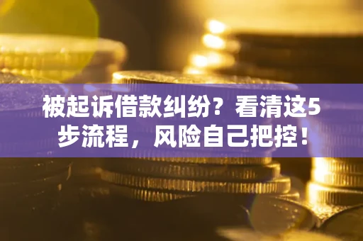 济南被起诉借款纠纷？看清这5步流程，风险自己把控！