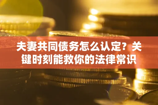 济南夫妻共同债务怎么认定？关键时刻能救你的法律常识