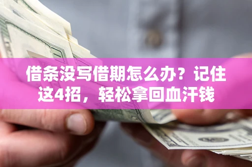 济南借条没写借期怎么办？记住这4招，轻松拿回血汗钱