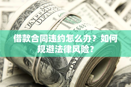 济南借款合同违约怎么办？如何规避法律风险？