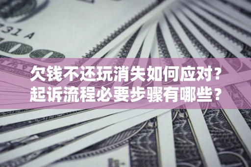济南欠钱不还玩消失如何应对？起诉流程必要步骤有哪些？